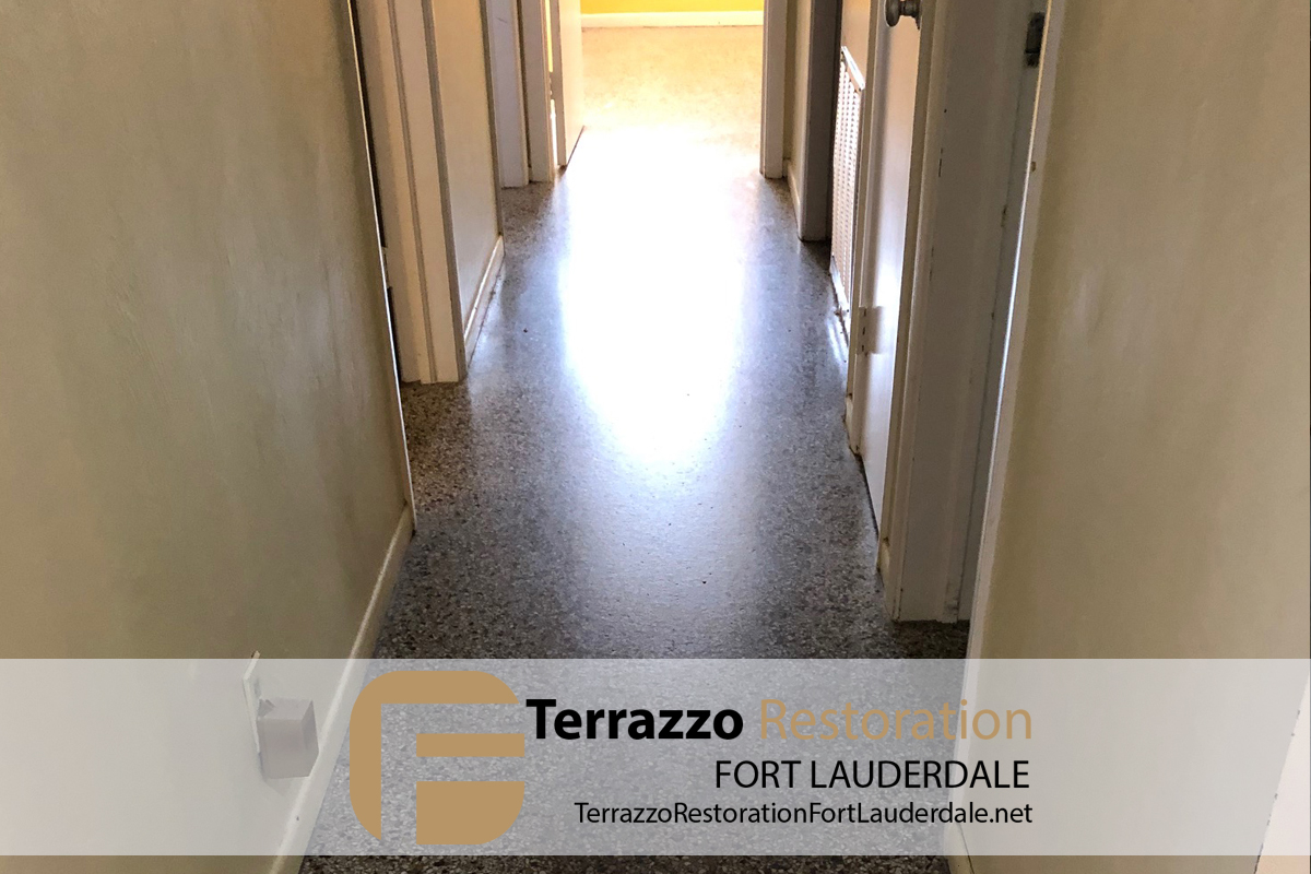 Terrazzo Floor Polished Process Fort Lauderdale