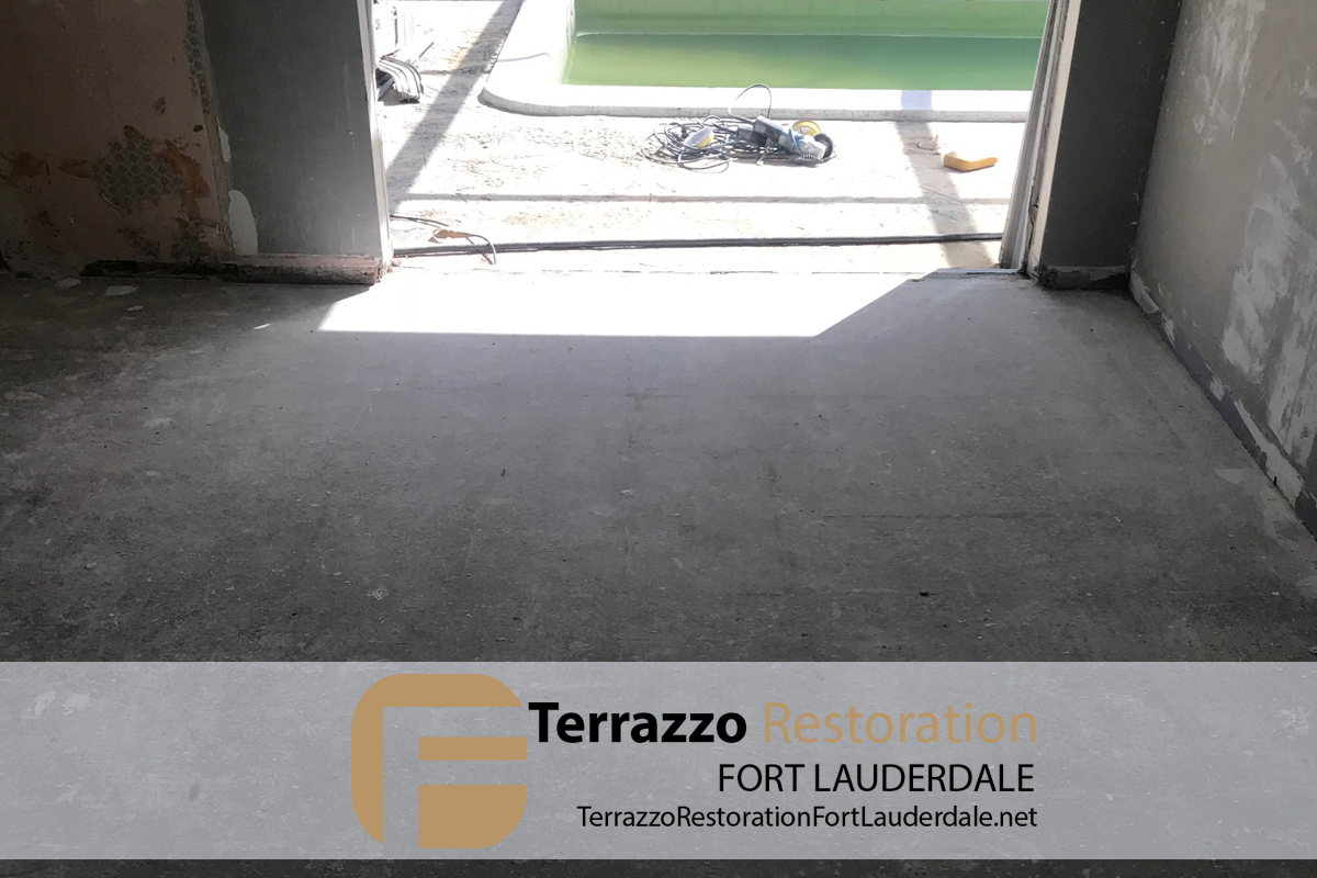 Terrazzo Floor Care Fort Lauderdale Before