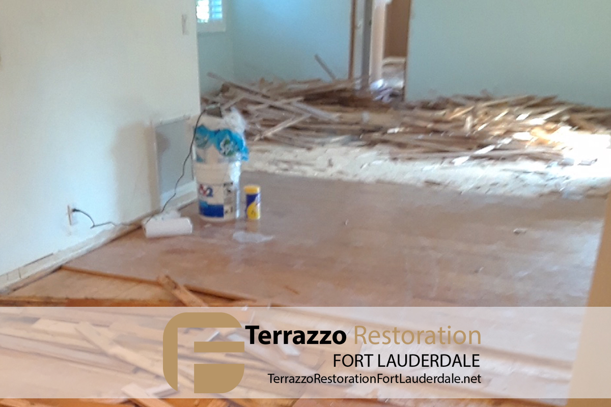 Terrazzo Remove and Installing Process Fort Lauderdale